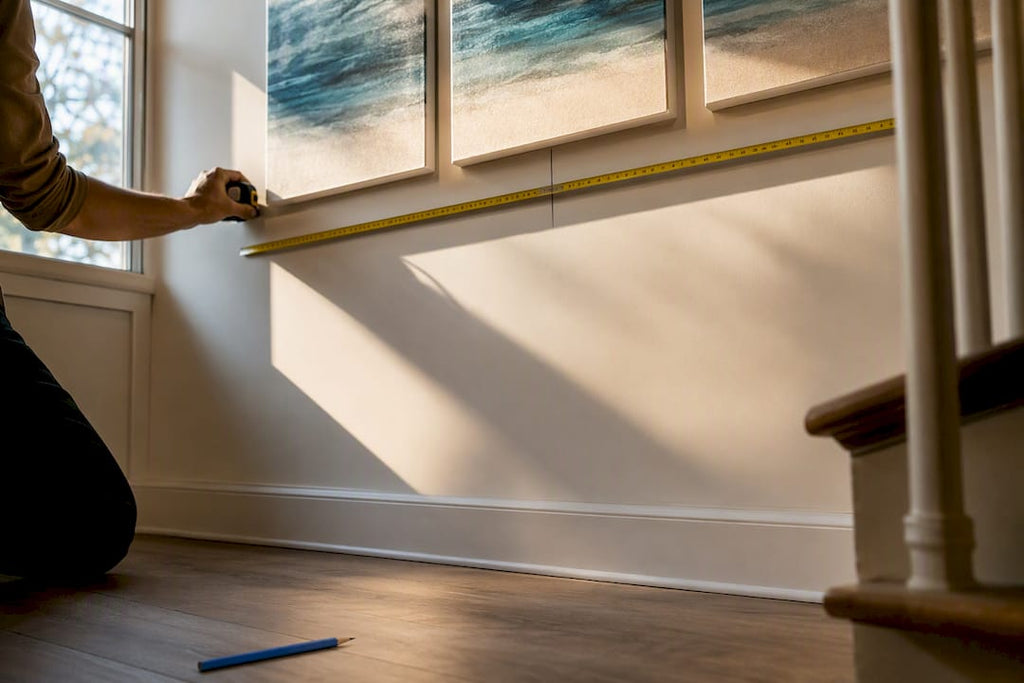 Measure First: Triptych Wall Art Centered at 57–60 Inches