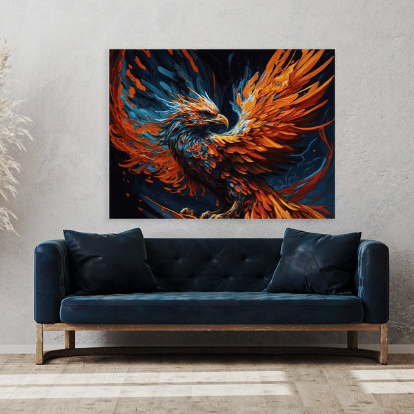 Phoenix Art Phoenix Bold 34 Canvas Wall Art Print Decor Artwork
