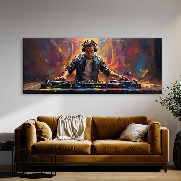 Dj Vibrant Beatscape 55 Canvas Wall Art Print Decor Artwork