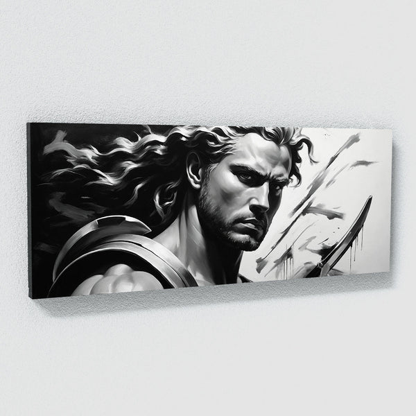 Achilles Shadowed 92 Canvas Wall Art Print Decor Artwork Picture
