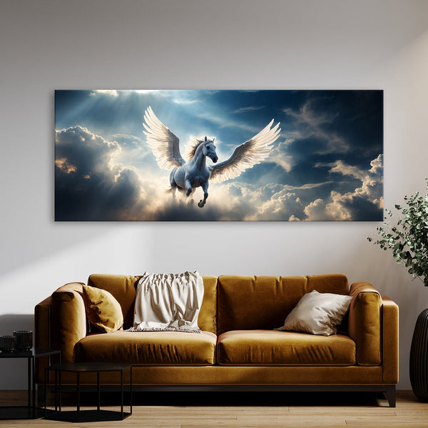 Pegasus Celestial Descent 72 Canvas Wall Art Print Decor Artwork