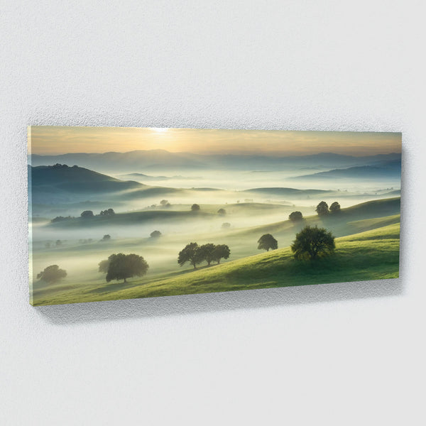 French Countryside Misty 69 Canvas Wall Art Print Decor Artwork