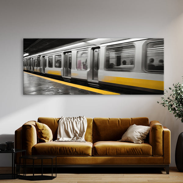 Subway Splash 93 Canvas Wall Art Print Decor Artwork Picture