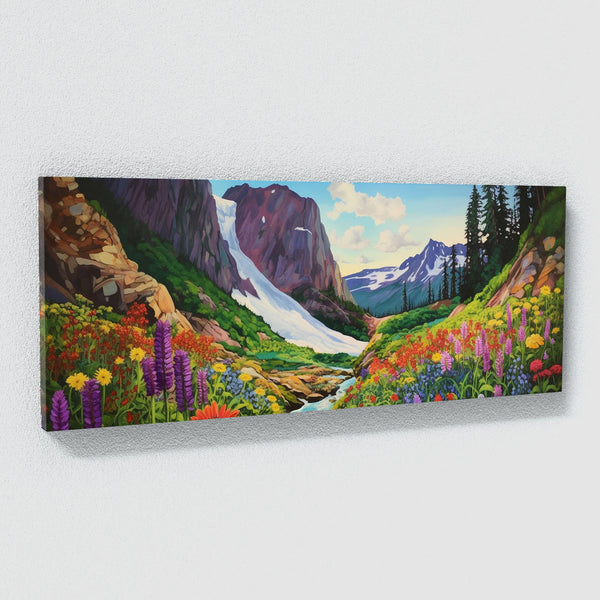 Flower Landscape Wildflowers 51 Canvas Wall Art Print Decor