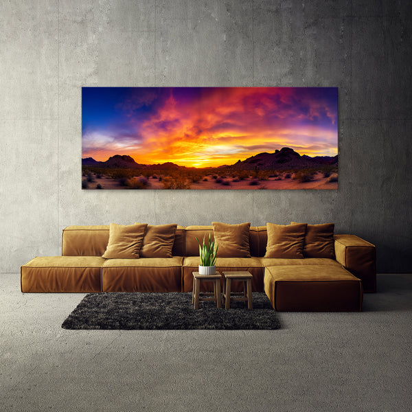 Sunset Vivid Landscape Photo 189 Canvas Wall Art Print Decor