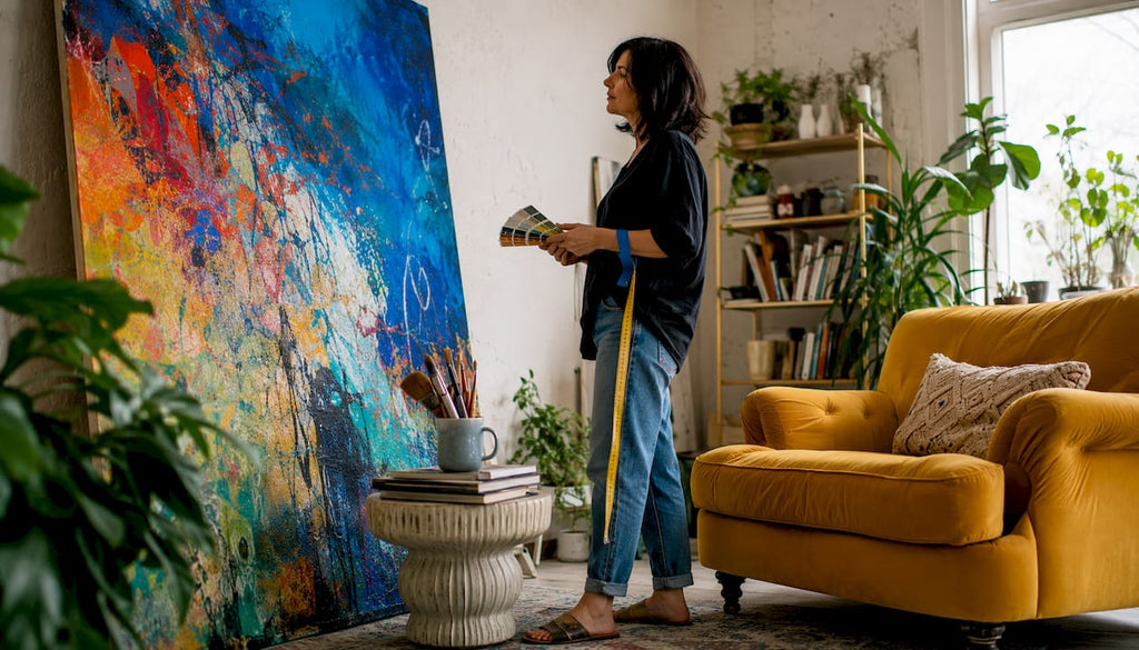 Neutral Room Color Art Selection for Bold Canvases