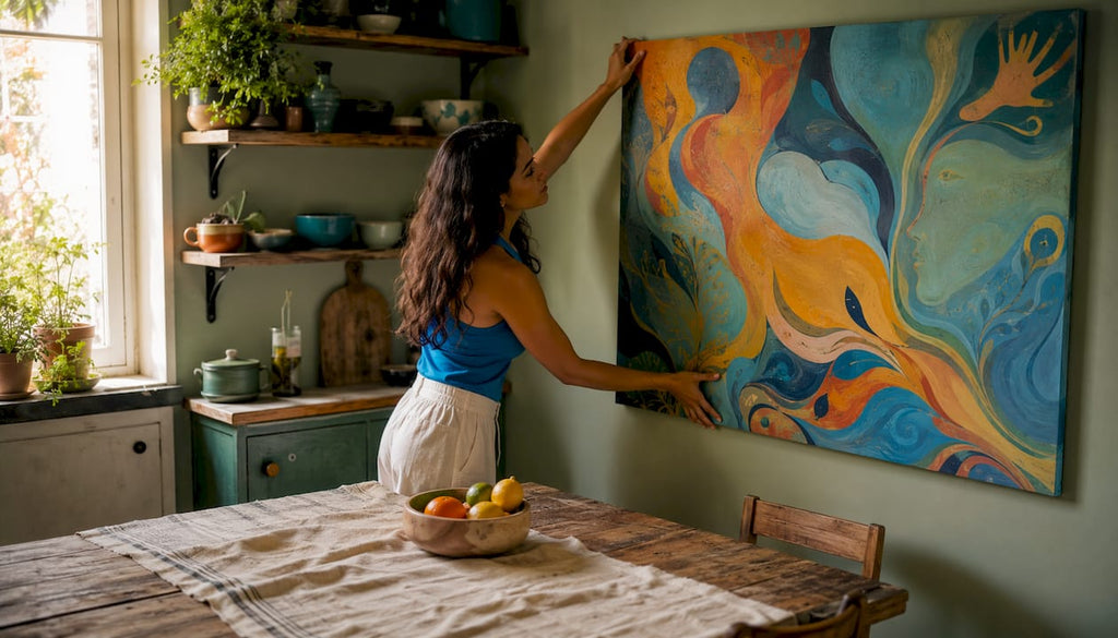 Minimalist Wall Decor: Bold Canvas Art for Enthusiasts