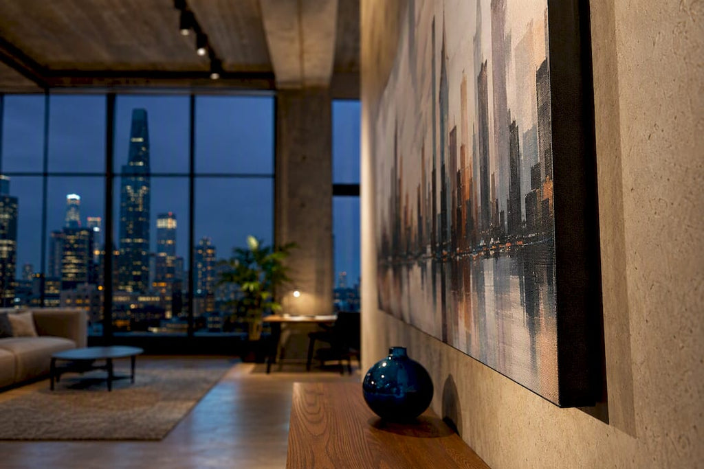 10 City Skyline Wall Art Ideas That Fit Any Room, With Sizing Tips
