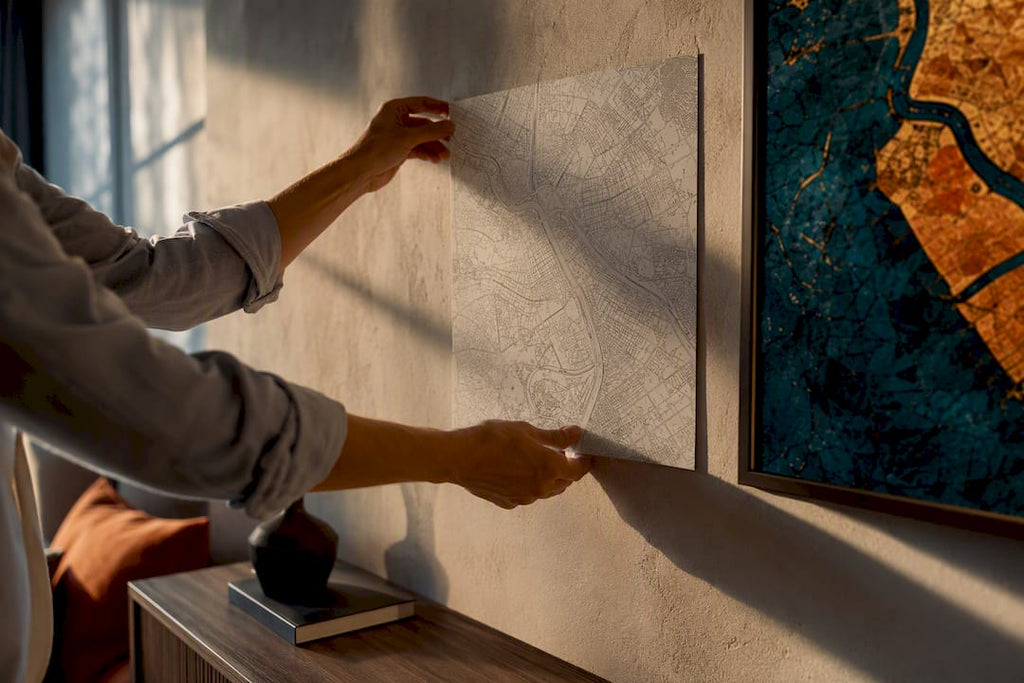 Map Wall Art Ideas: 3 Weekend DIY Projects and Custom Canvas Options