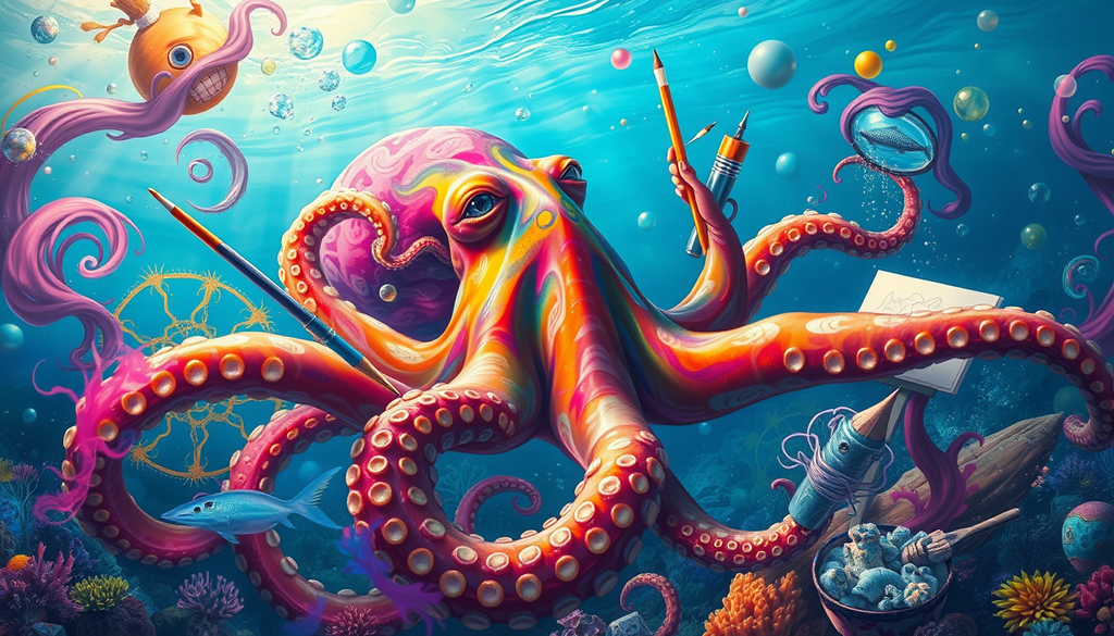 Unleash the Tentacles of Creativity: Exploring the Captivating World of Octopus Art