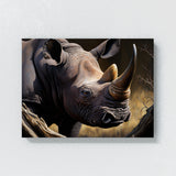 Rhinoceros Black Portrait 2