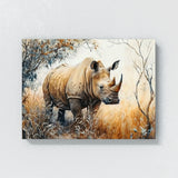 Rhinoceros Realistic White 11