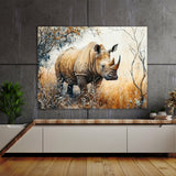 Rhinoceros Realistic White 11