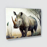 Rhinoceros Realistic White 12