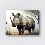 Rhinoceros Realistic White 12