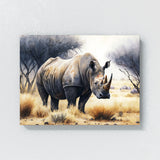 Rhinoceros Realistic White 19