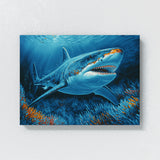 Shark Vibrant Colorful Ocean 31