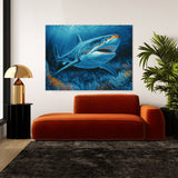 Shark Vibrant Colorful Ocean 31