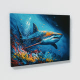 Shark Vibrant Colorful Ocean 33