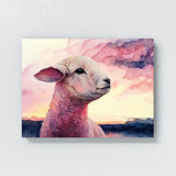 Sheep Cute Lamb Sky Pink 61