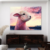 Sheep Cute Lamb Sky Pink 61