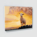 Sheep Cute Lamb Yellow Sky 12