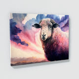 Sheep Realistic Pink Sky 35