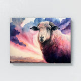 Sheep Realistic Pink Sky 35