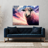 Sheep Realistic Pink Sky 35