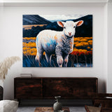 Sheep Vibrant Lamb Landscape 56