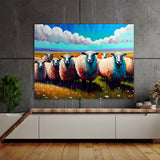 Sheep Vibrant Scene 70