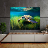 Turtle Sea Swimming Seascape 54