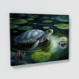 Turtle Vivid Pond Scene 66