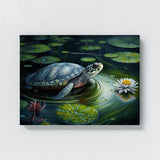 Turtle Vivid Pond Scene 66