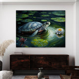 Turtle Vivid Pond Scene 66