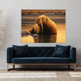 Walrus Peaceful Sunset 20