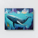 Whale Abstract Blue Ocean 11