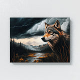 Wolf Realistic Stormy 138