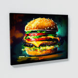 Hamburger Burger Brushstroke 24