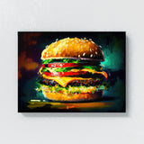 Hamburger Burger Brushstroke 24