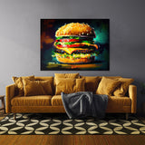 Hamburger Burger Brushstroke 24