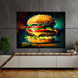 Hamburger Burger Brushstroke 24