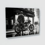 Motorcycle Charcoal Cityscape 42