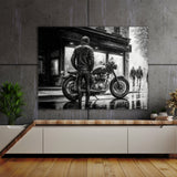 Motorcycle Charcoal Cityscape 42