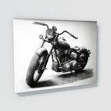 Motorcycle Charcoal Sketch 35