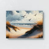 Nautical Beach Seagulls Flying 42