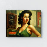 Pin Up Retro Woman Radio 3