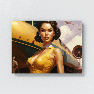 gold pin up dress Hollywoodland Golden Age Dress Suzie's Bombshell Boutique