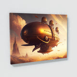 Steampunk Airship Cityscape 1