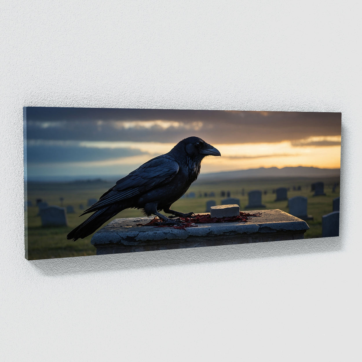 Raven Dusk Descent 81 Canvas Wall Art Print Decor Artwork Picture